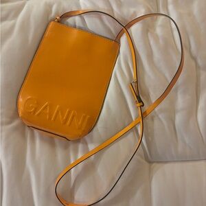 Ganni Bright Orange Crossbody Bag